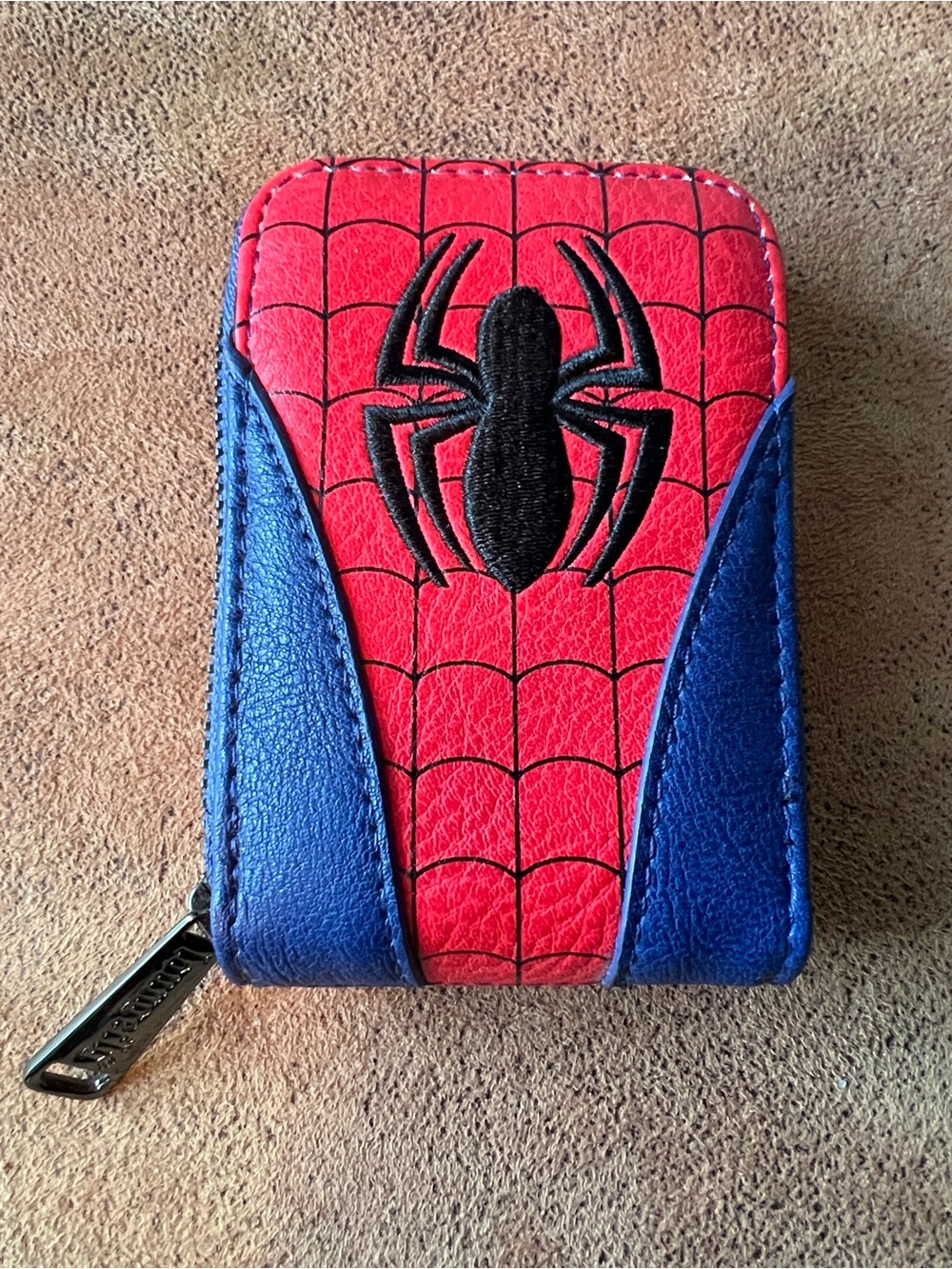 Loungefly SpiderMan Web Red and Blue Zip Card Holder